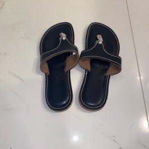 Navy Summer flip flops